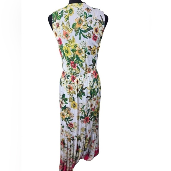 ECI New York White Floral Sleeveless Maxi Dress Size S - Picture 5 of 9